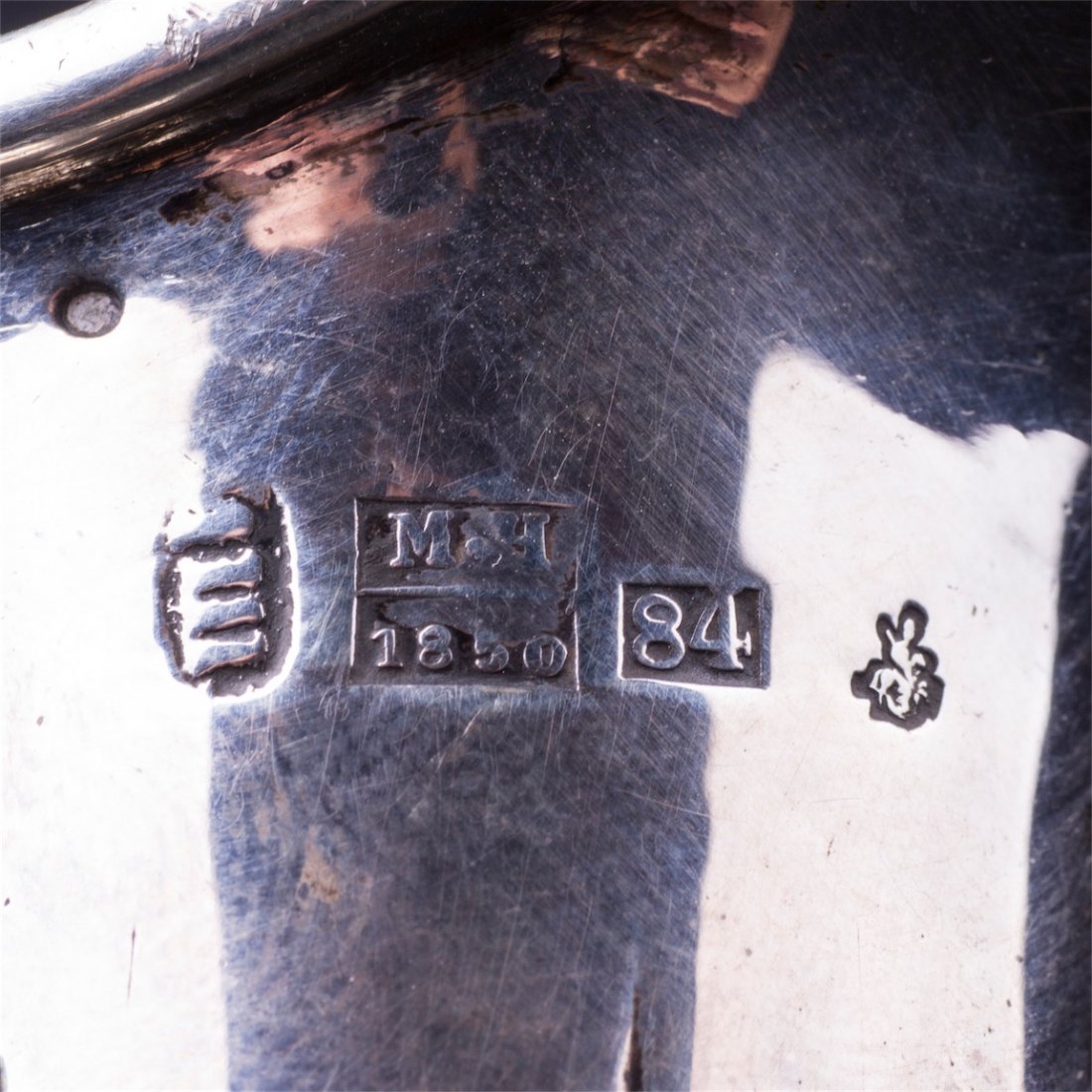 Russian engraved silver decanter — image 6