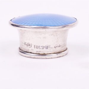 Snuff bottle with glass, silver and enamel. — image 4