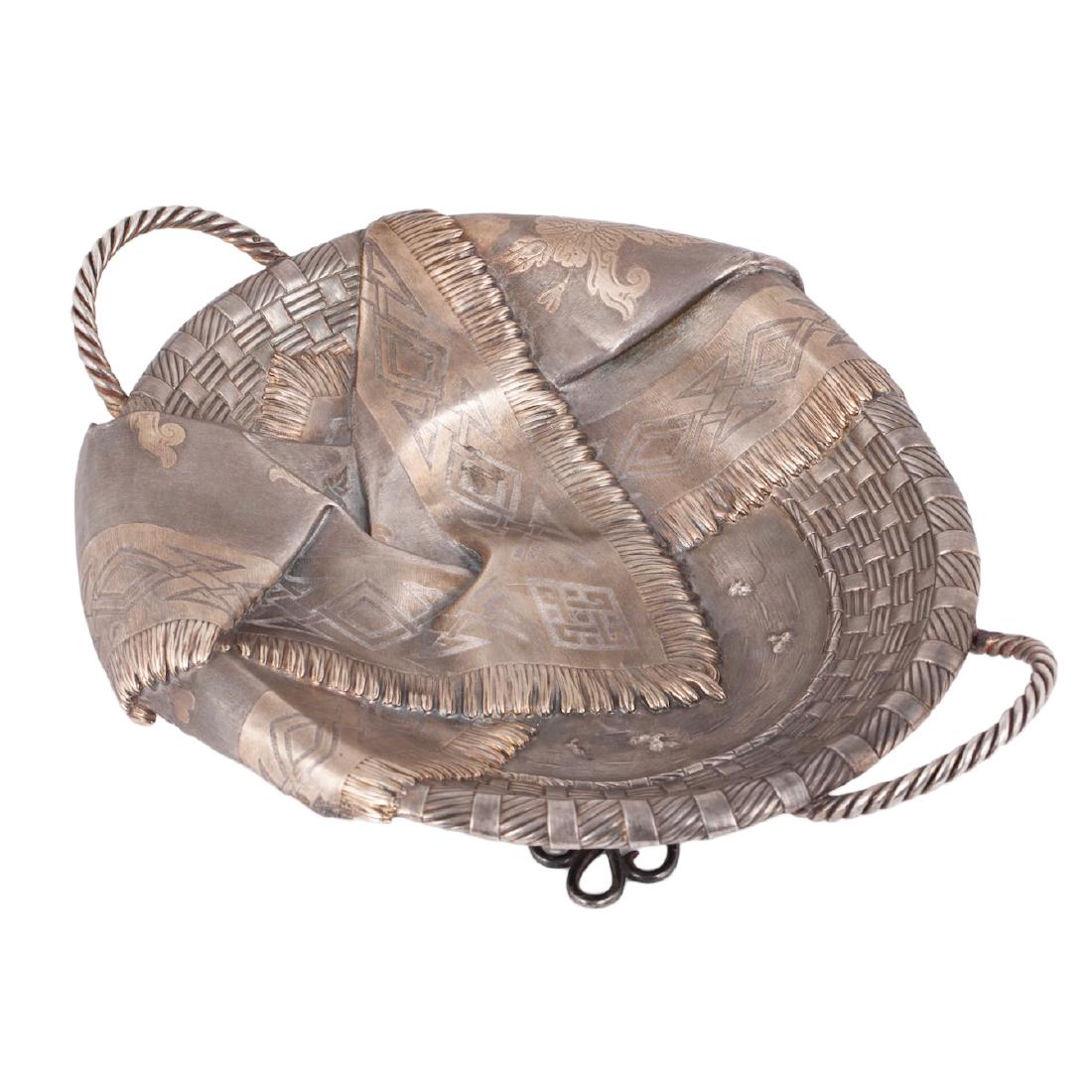 Trompe l'oeil silver plate by I.Khlebnikov — image 1