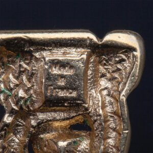 Yves Saint Laurent gilt metal earclips. 1970s. — image 2
