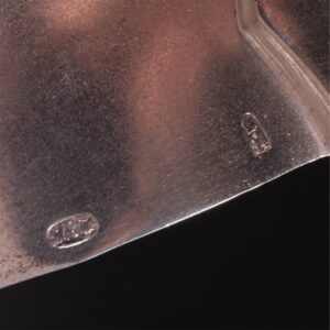 Grand neoclassical silver and cut-glass punch vase — image 10