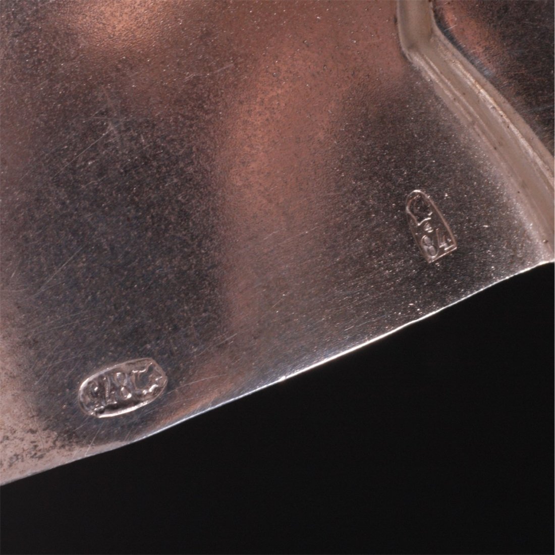 Grand neoclassical silver and cut-glass punch vase — image 10