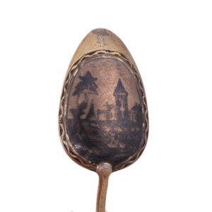 Russian silver-gilt and niello spoon — image 4