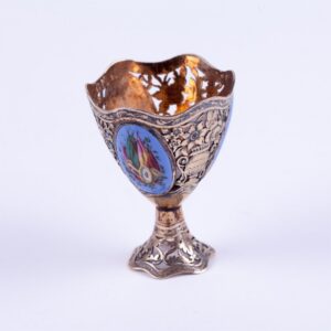 Silver stand for egg. — image 3