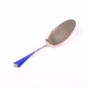 French solid silver cake spoon. — image 1