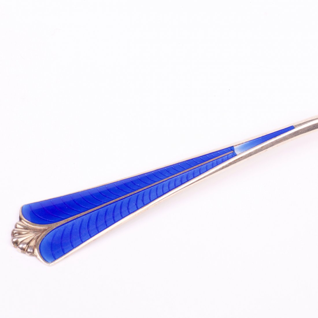 French solid silver cake spoon. — image 2