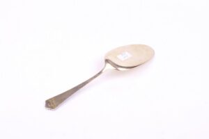 French solid silver cake spoon. — image 3