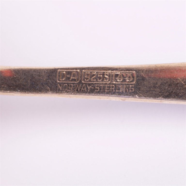 French solid silver cake spoon. — image 4