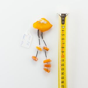 Natural Old Baltic Amber brooch. — image 2