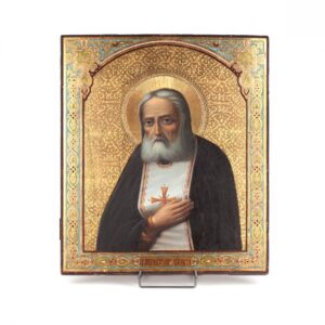 Russian icon of Siant Serafim of Sarov. Moscow, after — image 1