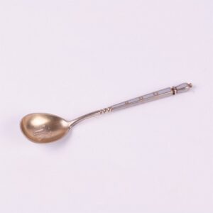 Russian silver spoon. Workshop of Grachev, makers mark — image 2
