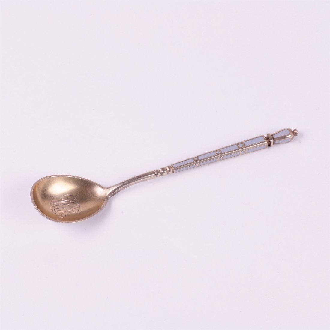 Russian silver spoon. Workshop of Grachev, makers mark — image 2