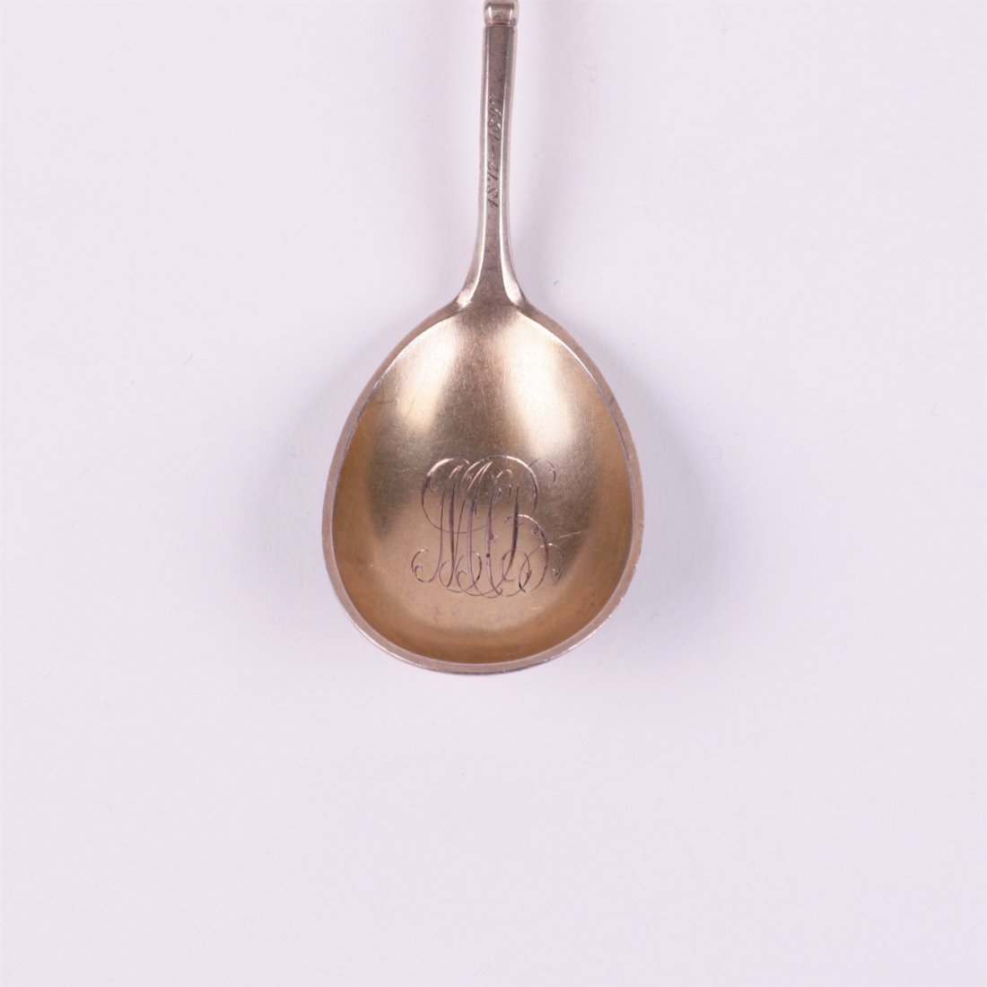 Russian silver spoon. Workshop of Grachev, makers mark — image 3