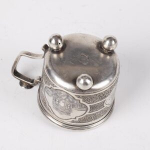 Russian silver-gilt and niello tea glass holder — image 6