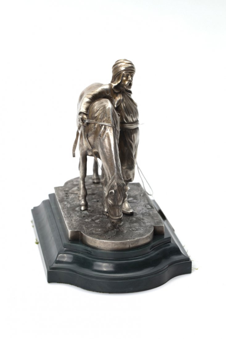 Russian silver horseman figure. — image 10