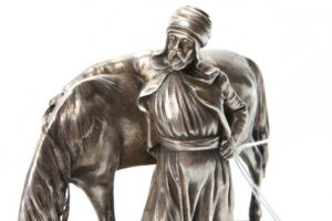 Russian silver horseman figure. — image 2