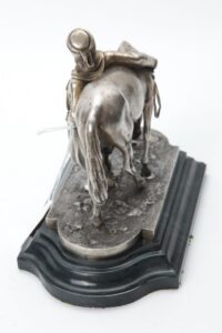 Russian silver horseman figure. — image 4