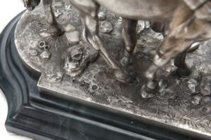 Russian silver horseman figure. — image 6