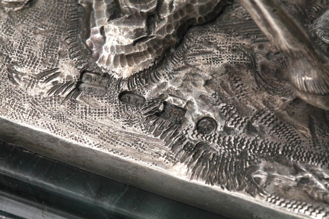 Russian silver horseman figure. — image 7