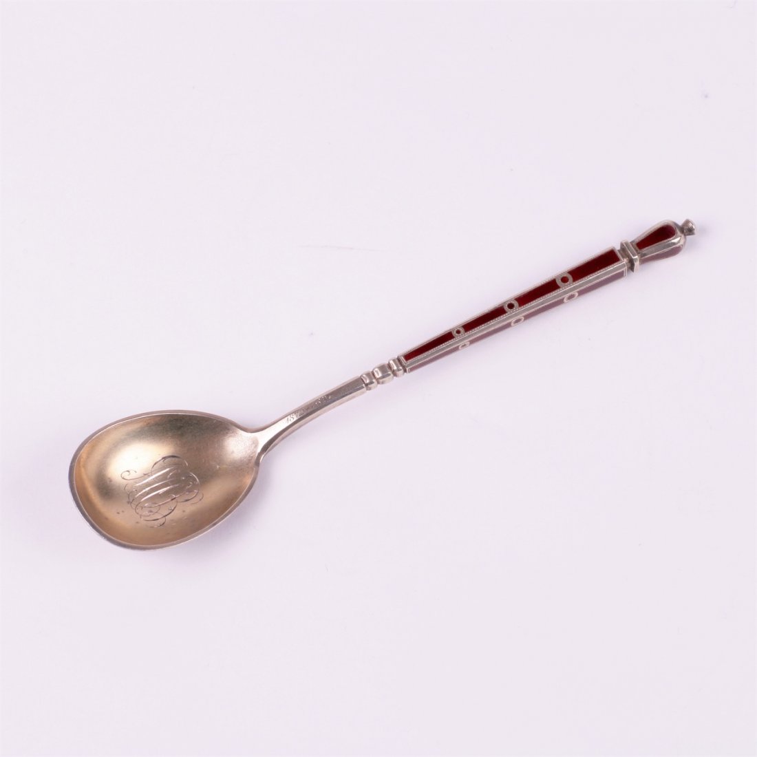 Russian silver spoon. Workshop of Grachev, makers mark — image 2