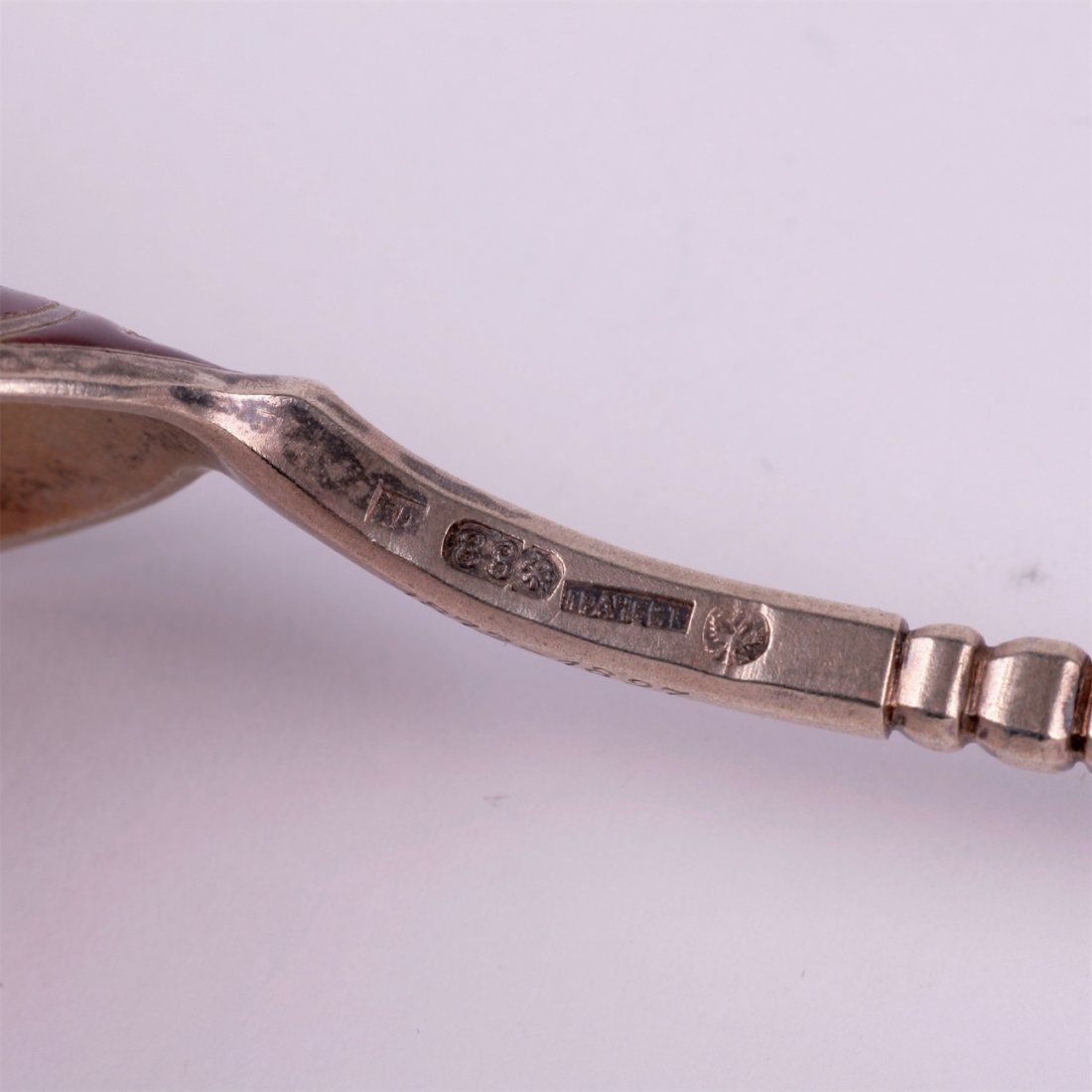 Russian silver spoon. Workshop of Grachev, makers mark — image 4