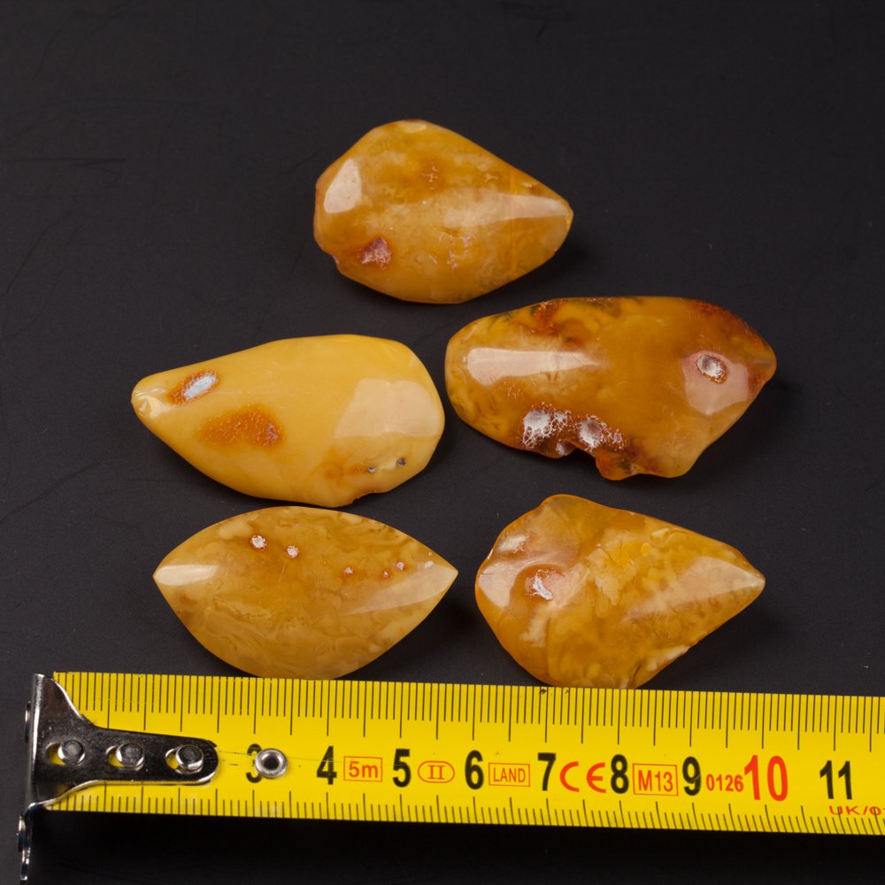 Set of antique amber brooches. — image 2