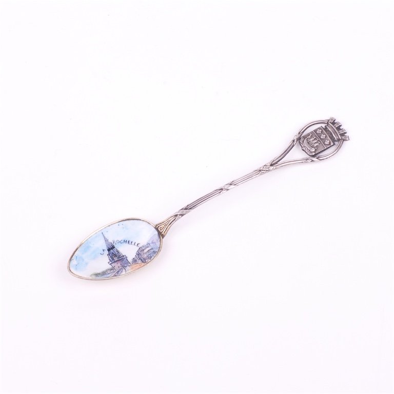 Silver French silver spoon. — image 1