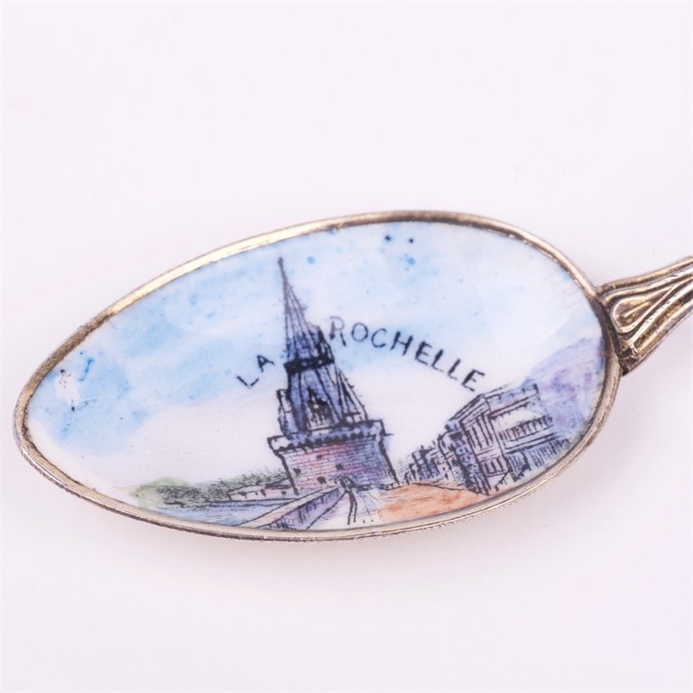 Silver French silver spoon. — image 2
