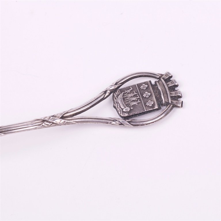 Silver French silver spoon. — image 3