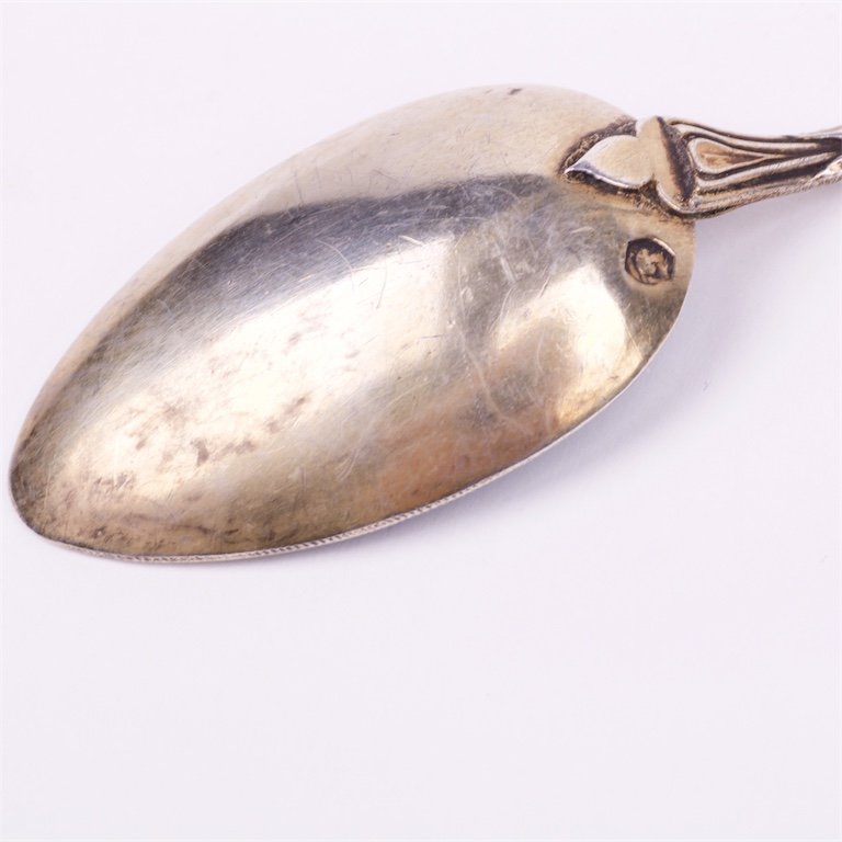 Silver French silver spoon. — image 5