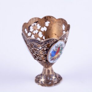Silver stand for egg. — image 3