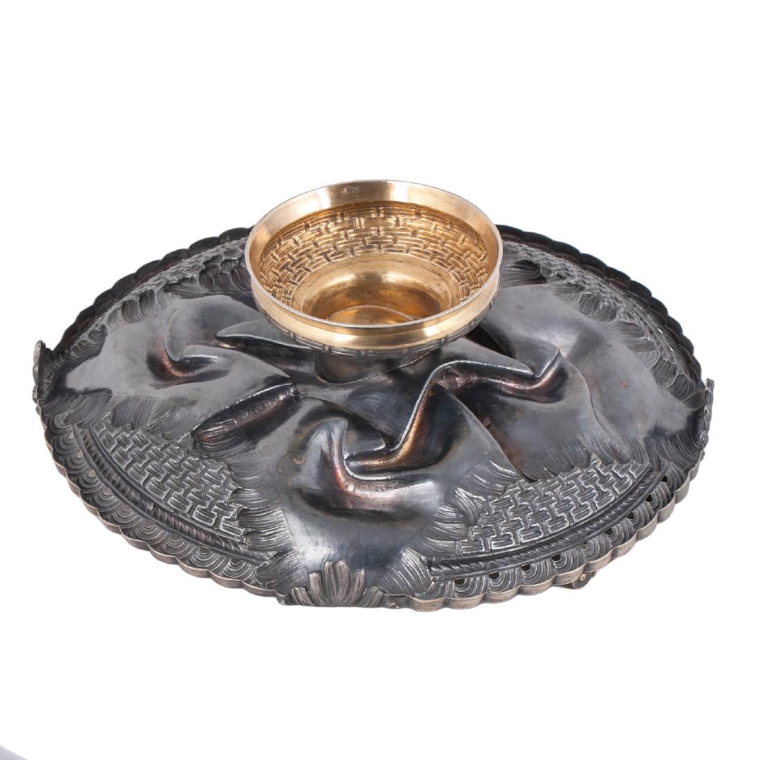 Trompe l'oeil silver plate, P.Ovchinnikov — image 3