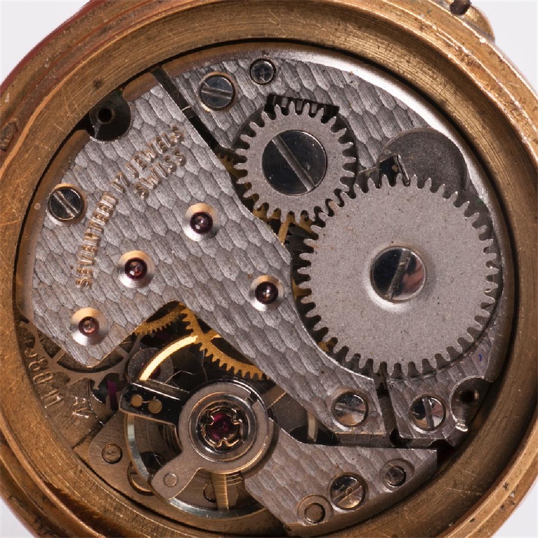18K gold women's pocket watch with diamonds — image 6