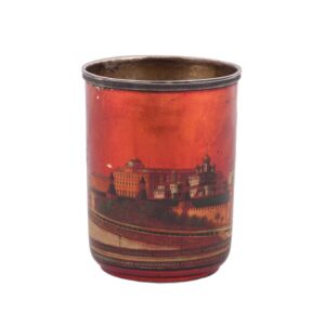 Russian silver and lacquer painted beaker — image 3