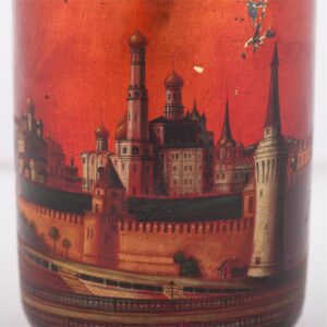 Russian silver and lacquer painted beaker — image 4