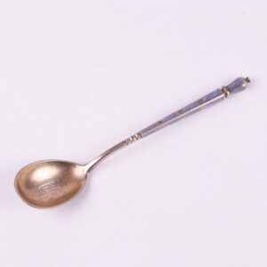Russian silver spoon.Workshop of Grachev, makers mark — image 2
