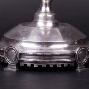Russian style silver and cut-glass fruit bowl — image 3