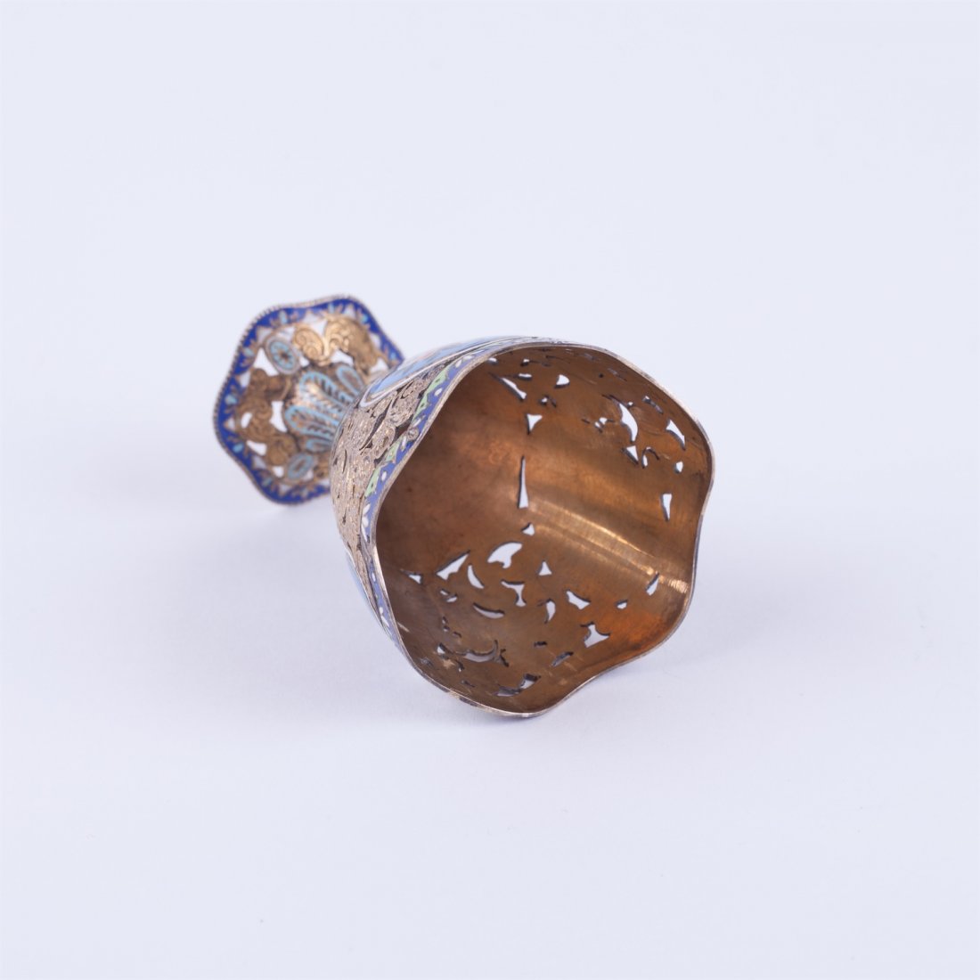 Silver stand for egg. — image 4