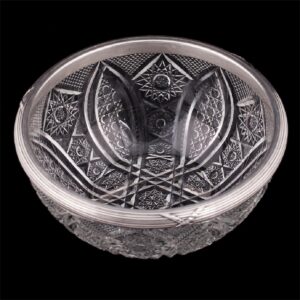 Faberge silver and cut-glass vase — image 2