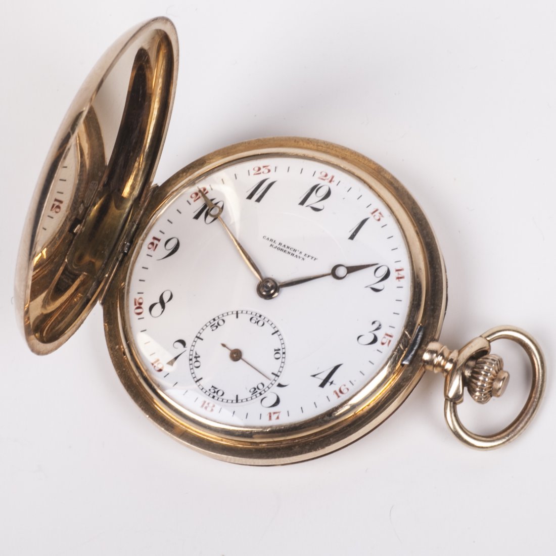 Gold hunter case pocket watch "Carl Ranch's EFTF — image 2
