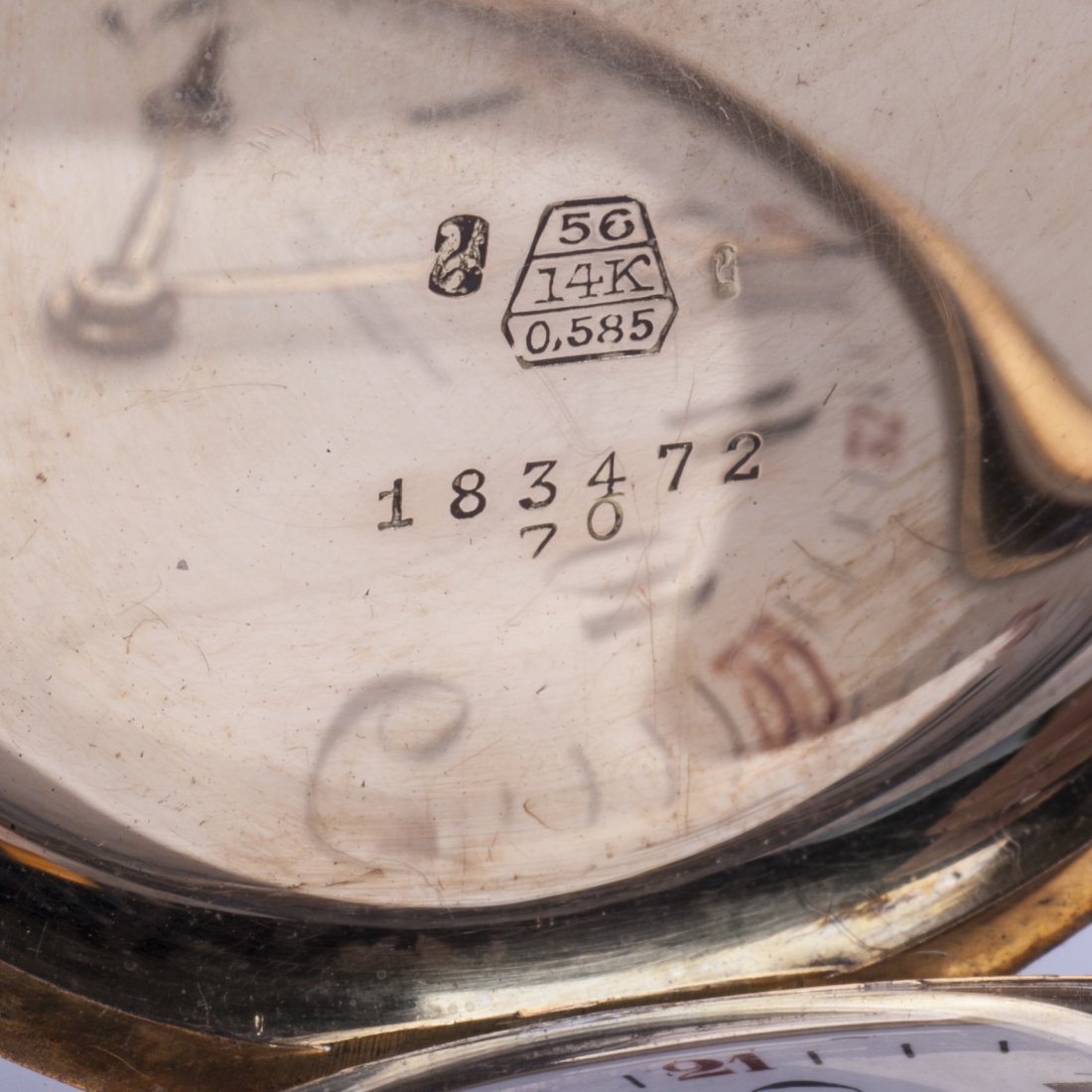 Gold hunter case pocket watch "Carl Ranch's EFTF — image 5