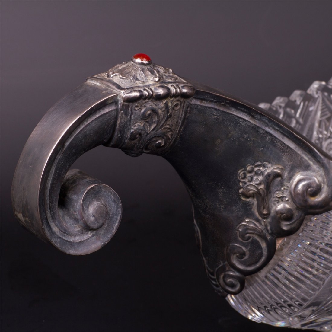 Grand Russian Bogatyr gem-set silver and cut-glass — image 4