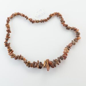 Natural Old Baltic Amber dark necklace. — image 2