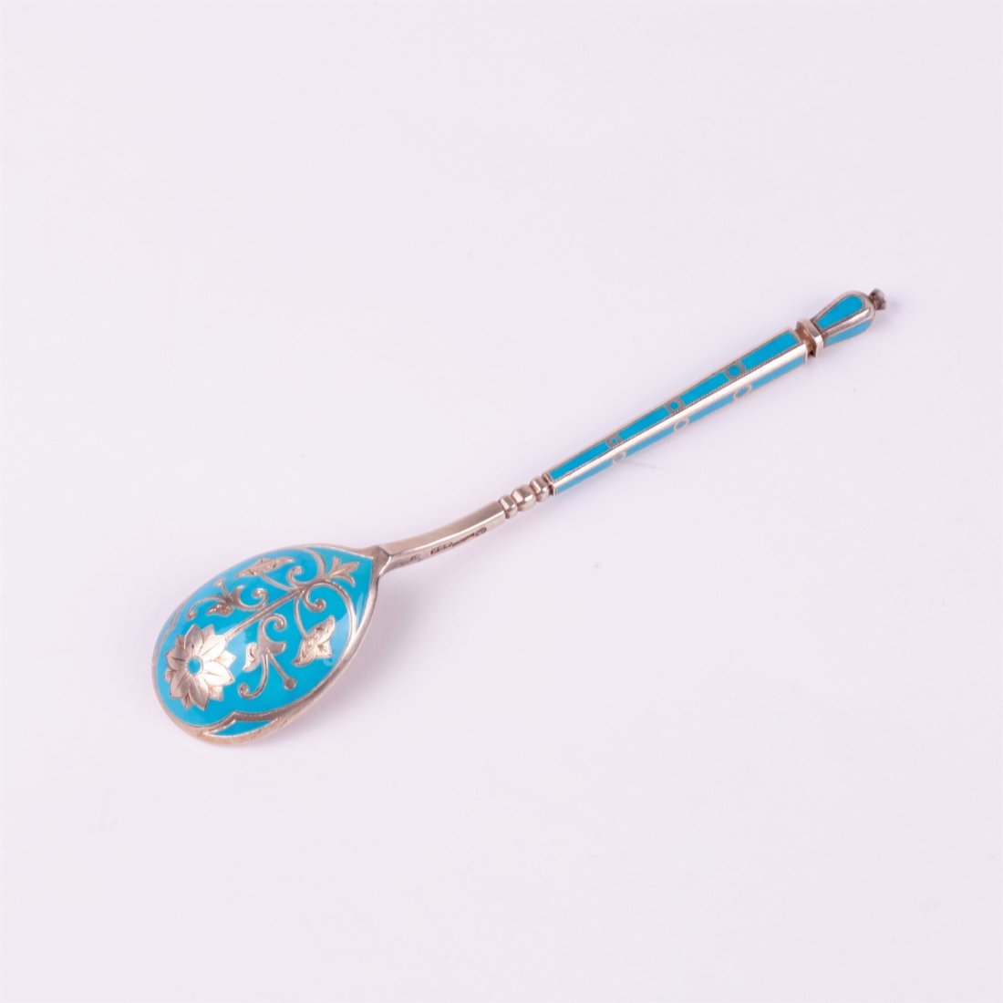 Russian silver spoon.Workshop of Grachev, makers mark — image 1