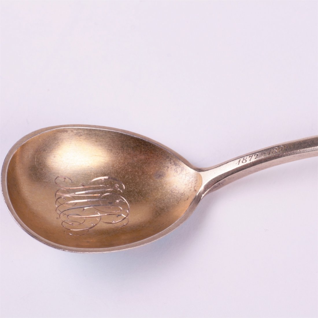 Russian silver spoon.Workshop of Grachev, makers mark — image 3