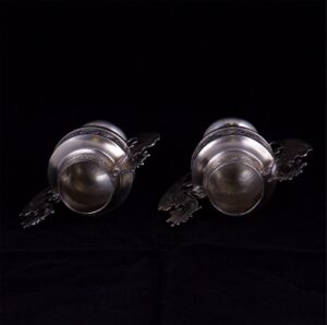 A pair of silver vodka beakers by I.Khlebnikov — image 3