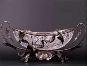 Exceptional Faberge silver-gilt and cut-glass fruit — image 2