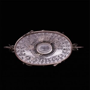 Exceptional Faberge silver-gilt and cut-glass fruit — image 6