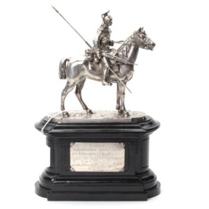 Germany silver cask Cavalryman. — image 1