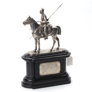 Germany silver cask Cavalryman. — image 2